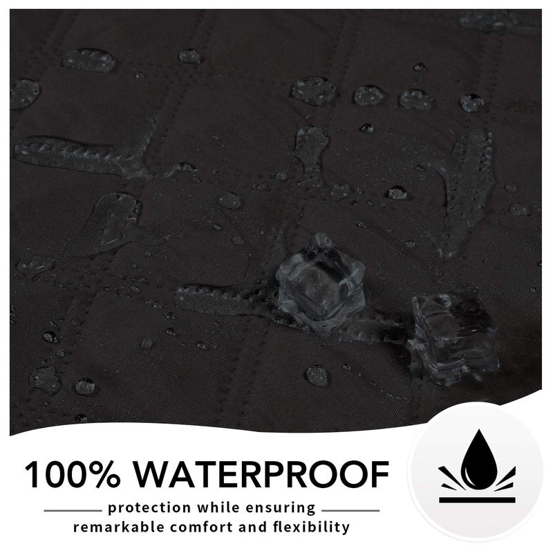 Easy-Going 100% Waterproof Dog Bed Cover, Non-Slip Pet Blanket for Furniture, Washable Couch Cover, Repleasement Sofa Cover (96X82 in,Black) - Image 5